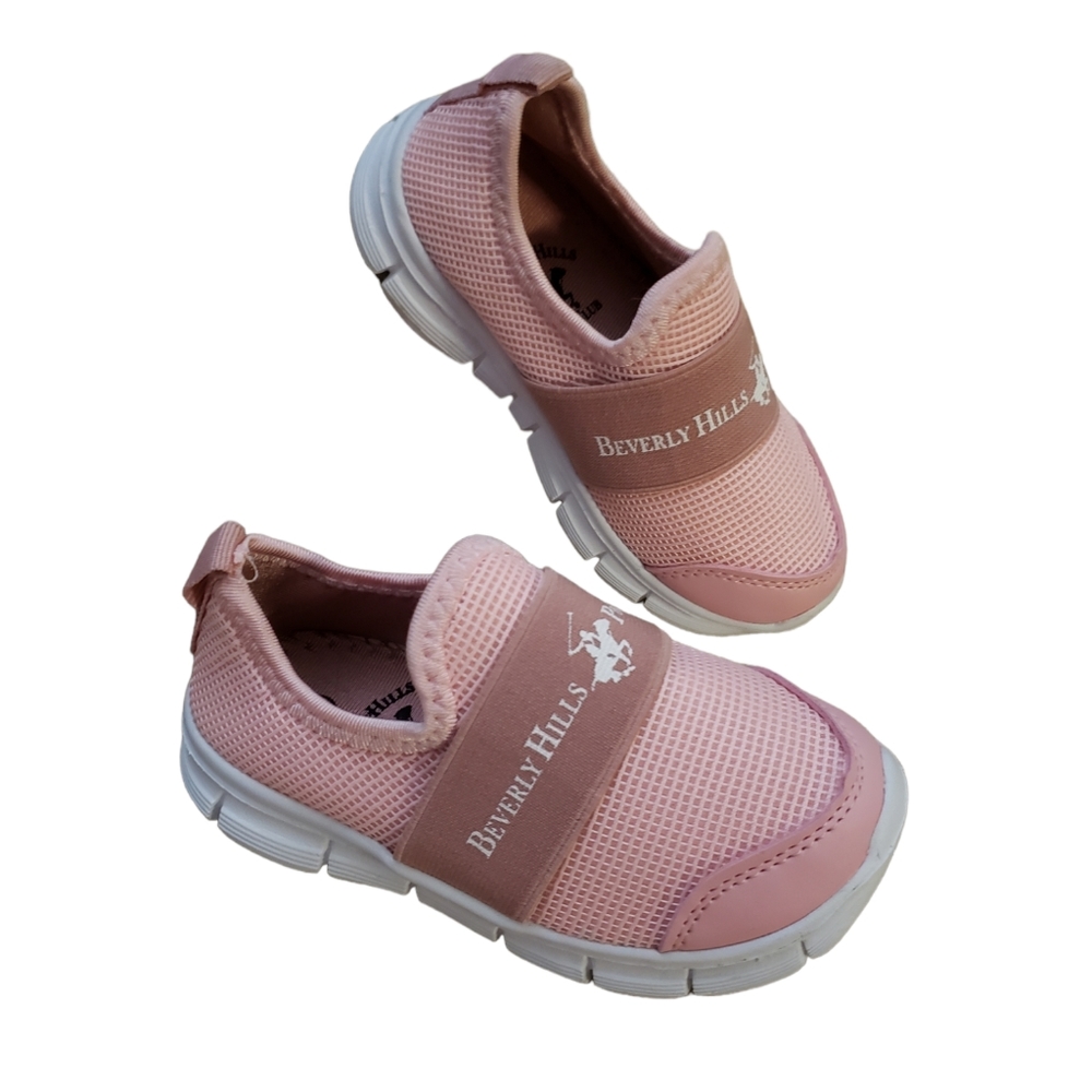 Toddler Girls Beverly Hills Polo Club pink shoes, size 8, New without tags